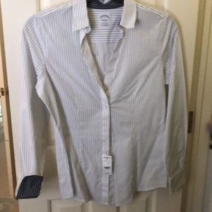 Brooks brothers blouse button down striped